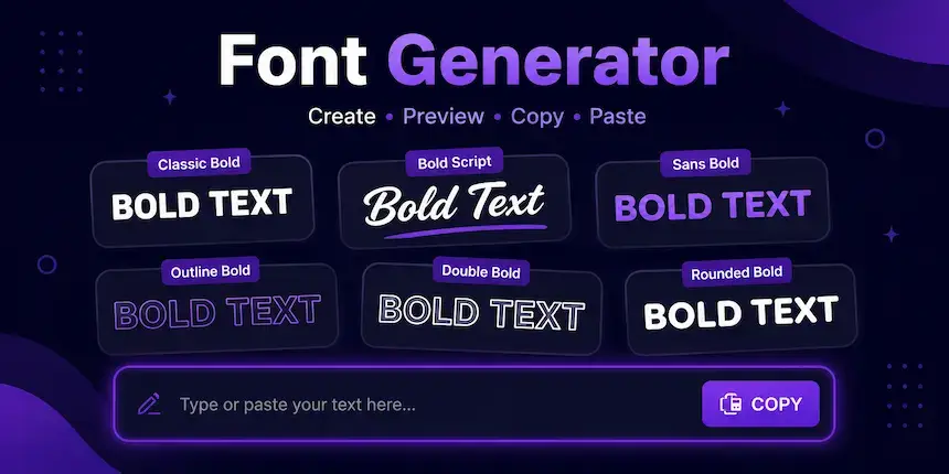 Free Bold Text Generator — TextFancify Bold text generator tool — copy and paste bold fonts free
